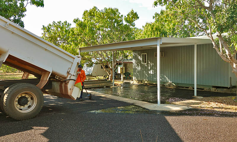 Sealing of our road and carport