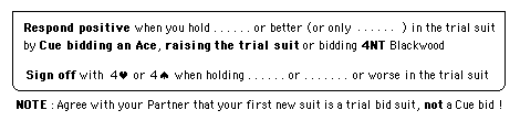 Responses 

to a Slam Trial bid