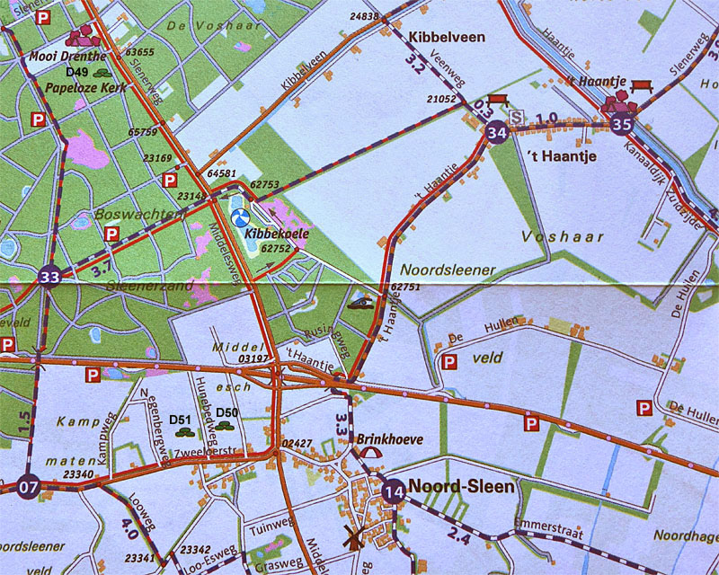 Map 1a - Papenloz Kerk and Kibbekoele