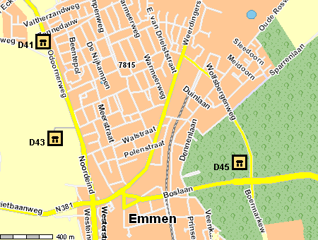 Locality map for D43