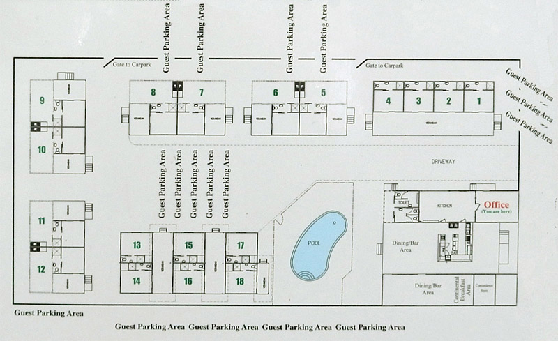 Pine Creek Railway Resort Map