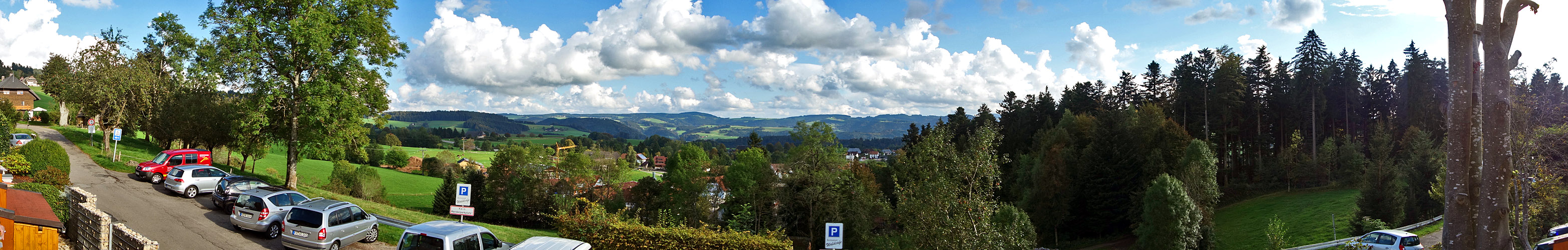 Waldcafe in Sankt Peter - 180 degrees view from the terrace